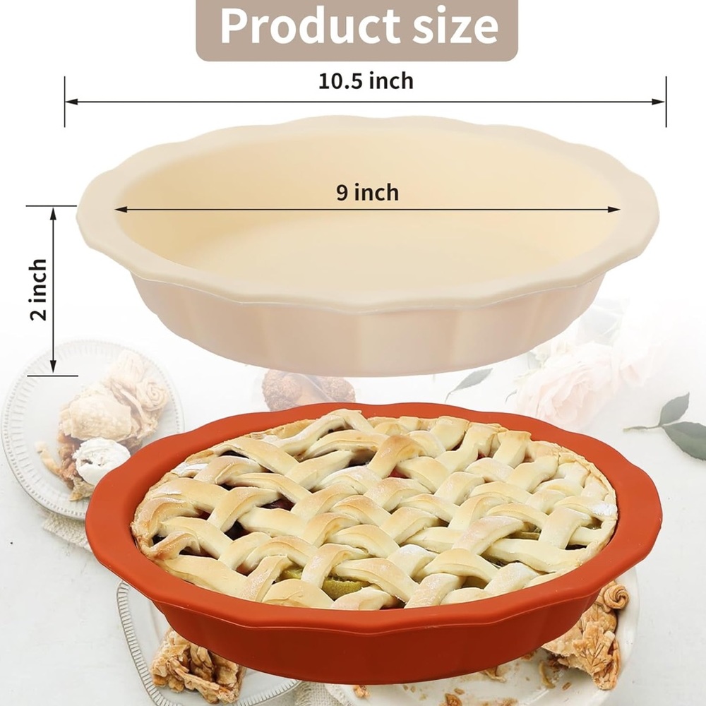 Silicone pie pans